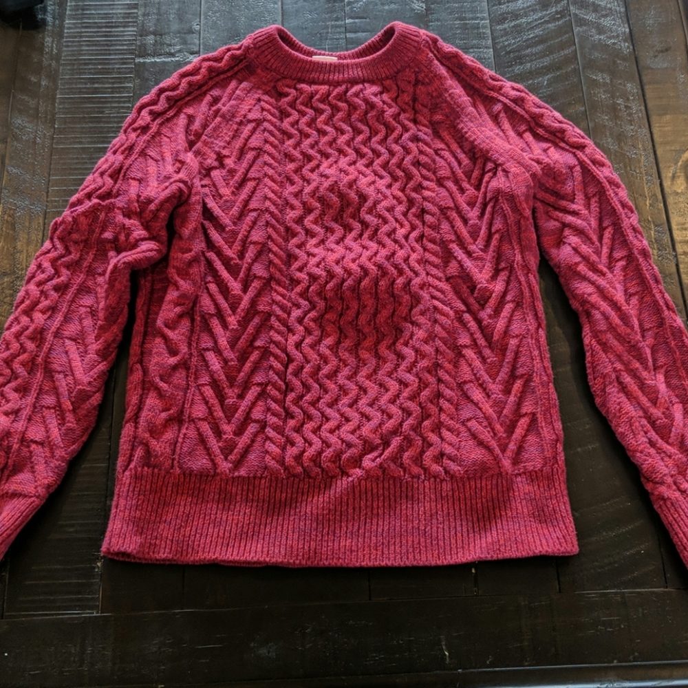 Cable knit sweater